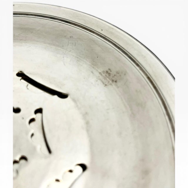 Vintage French Silver Plate Coquillor Butter Press For Sale - Image 9 of 16