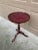 A handsome Georgian-style drinks table crafted in rich mahogany and finished with a beautifully embossed burgundy leather...