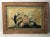 A beautiful Vintage Framed Silk Painting of Bird & Florals. Adorned in an Old World faux finish distressed frame that...