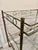 Art Deco Whimsical Mid‑Century Hollywood Regency TwoTier Brass Bar Cart Trolly For Sale - Image 3 of 9