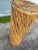 Tall and round pedestal, spiral-wrapped in a distressed rattan. In the Style of Gabriela Crespi. A Boho-Chic style with a...