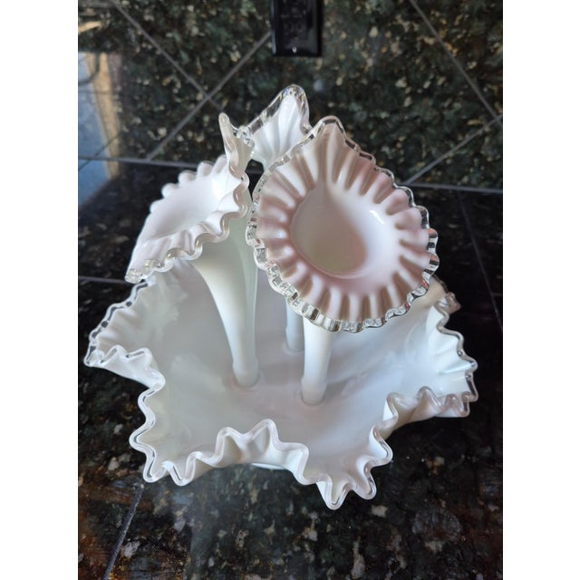 From the living estate of Arizona based brutalist sculpture artist John Gleason, this striking 4-piece vintage centerpiece...