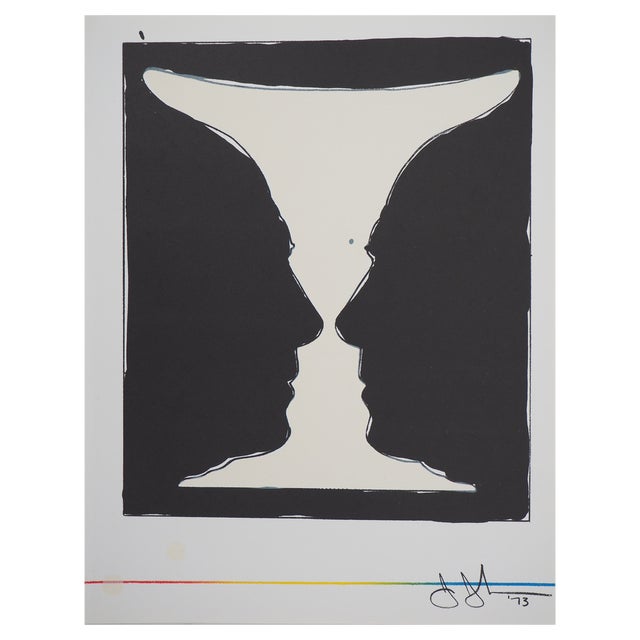 Jasper Johns, Coupe Aux Deux Picasso, 1973, Original Lithograph For Sale