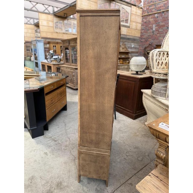 Early 20th Century Oak Display Cabinet For Sale - Image 10 of 13