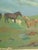 Sigfrid Bengtsson, Horses on the Meadow, Revinge, 1950s, Oil Painting on Panel, Framed For Sale - Image 5 of 13