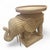 This captivating, single-piece accent table is skillfully crafted from woven rattan in the shape of a majestic elephant....