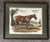 Large vintage pastel of a show horse. In original wood frame and behind glass. Signed and dated 1992 at the bottom right....