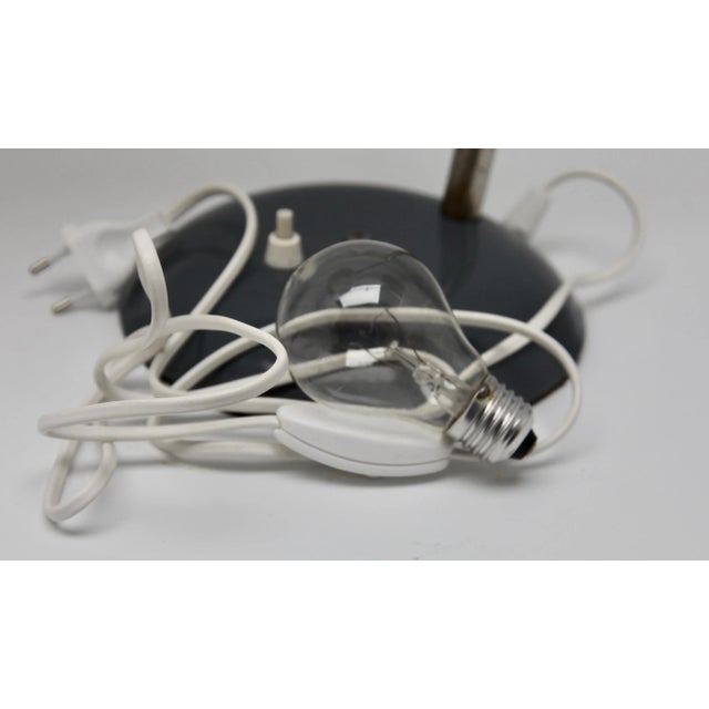 Gray Adjustable Desk or Side Table Lamp from SIS, 1950s For Sale - Image 9 of 11