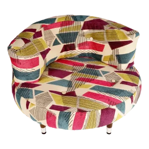 Mid 20th Century Vintage Mid-Century Modern Round Swivel Lounge Chair by Adrian Pearsall