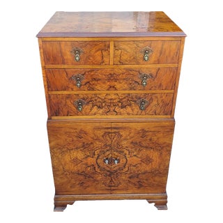 1920s Burl Wood Dresser For Sale
