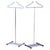 Bauhaus Chrome-Plated and Lacquered Steel Coat Racks, Czechoslovakia, 1920s, Set of 2 For Sale - Image 9 of 9
