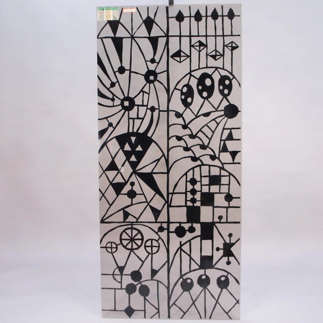 Vintage Decorated Glass Shade by Paul Kedelv, 1950s For Sale - Image 6 of 6