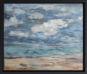 Deauville, French Seaside, Impressionism by Sophie Dumont, Framed
