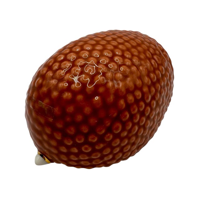 Orange Vintage Racacer Spain Porcelain Hedgehog Figurine For Sale - Image 8 of 12