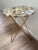 Coffee Brazilian Natural Agate Inlay Round Accent Table For Sale - Image 8 of 9