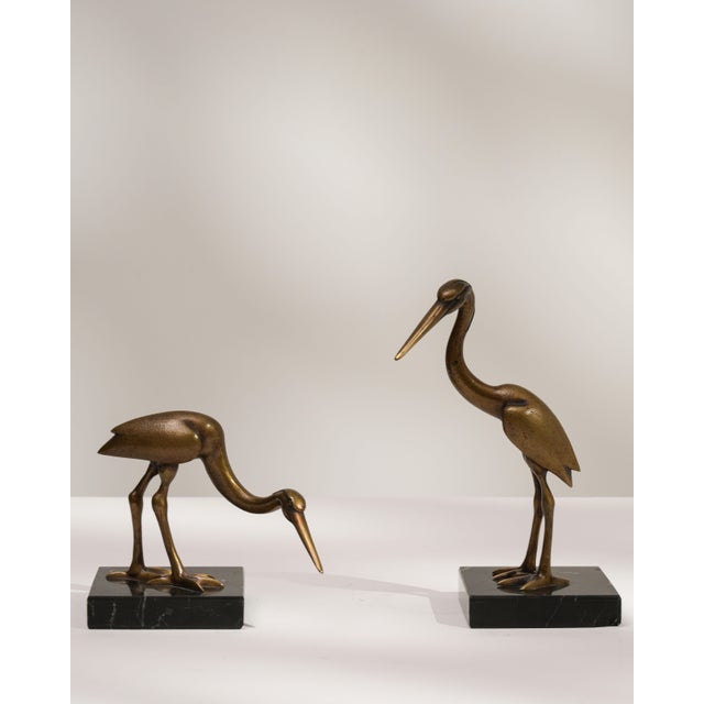 Mid 20th Century France Brass Marble Sculpture For Sale - Image 13 of 18