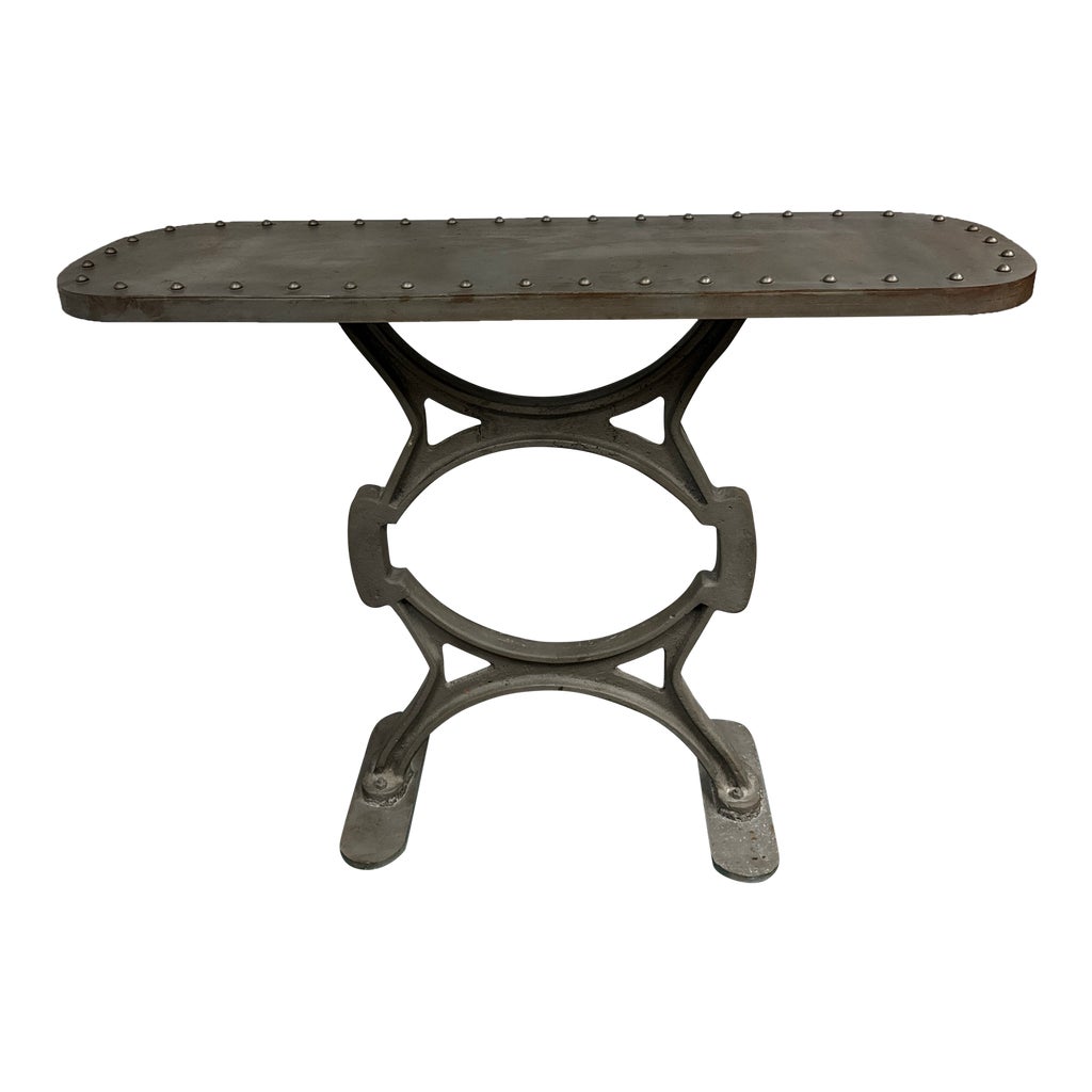 Iron Works Solid Console Table With Rivets - $999 | Kashew | Kashew