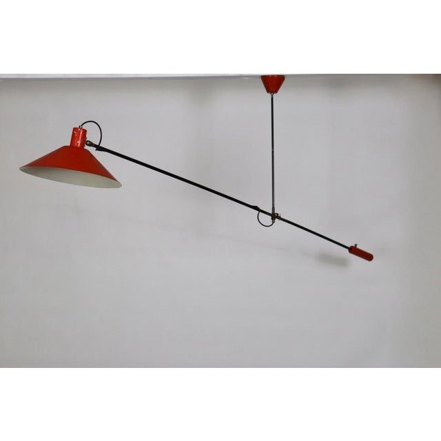 Counter Balance Ceiling Lamp by J. J. M. Hoogervorst for Anvia, Holland, 1957 For Sale - Image 15 of 15