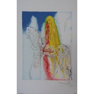 Salvador Dali, Les Chevaux, Lady Godiva, Nude, Lithograph For Sale