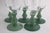 1990s 1990s Villeroy & Boch Isabelle Blown Glass Water Goblets in Jade Green - Set of 7 For Sale - Image 5 of 5