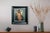 Early 21st Century Looking Away by Mark Bradley Schwartz | Oil on Board Nude Woman Seated with a Shawl For Sale - Image 5 of 5