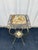 Antique Two-Tier Art Nouveau Brass and Onyx Planter Stand With Gallery For Sale - Image 4 of 12