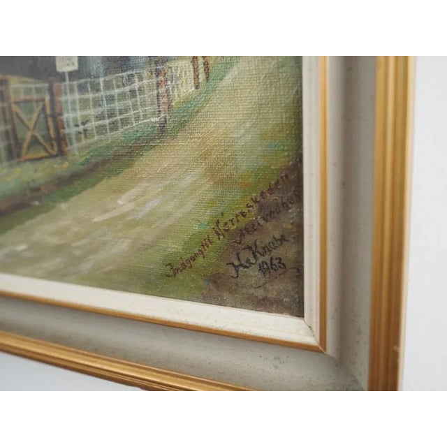 Scandinavian Artist, The Road to the Forest, 1960s, Oil on Canvas, Framed For Sale - Image 11 of 13