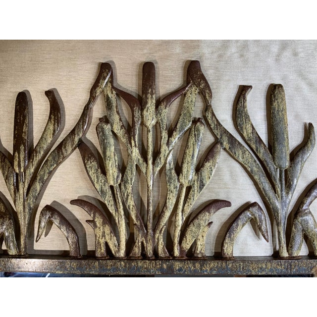 Cat Tail Iron Mirror For Sale - Image 9 of 13