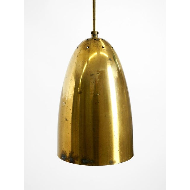 1950s Mid-Century Modern Brass Height-Adjustable Pendant Lamp, 1950s For Sale - Image 5 of 18
