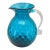 Mid-Century Modern Blenko Seabreeze Diamond Optic Pitcher With Clear Handle (Large, 2014/2015 Catalogue #1010d) Rough Pontil For Sale
