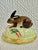 Late 20th Century Limoges for Tiffany Hand Painted Bunny Rabbit Porcelain Lidded Box For Sale - Image 9 of 9