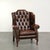 Chesterfield Wing Chair in Cowhide Leather For Sale - Image 13 of 13