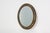 1950s French Neoclassical Oval Black and Gilt Mirror, 1950s For Sale - Image 5 of 11