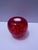 1994 Hand-Signed Richard Blenko Ruby Red Glass Apple Paperweight - Model #882 For Sale - Image 11 of 12