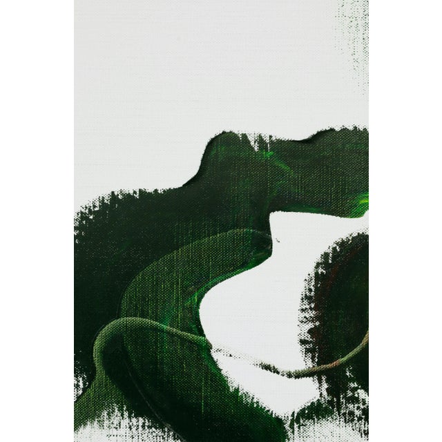 Paint "Taking Hours to Wind Down" Large Abstract Oil Painting by Simon Findlay For Sale - Image 7 of 12