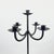Hand Forged Iron Floor Candelabra 48.5″ (123cm) Antique Copper Patina 3-Arm Wide Base Stable Candle Holder Rustic Decor For Sale - Image 4 of 9