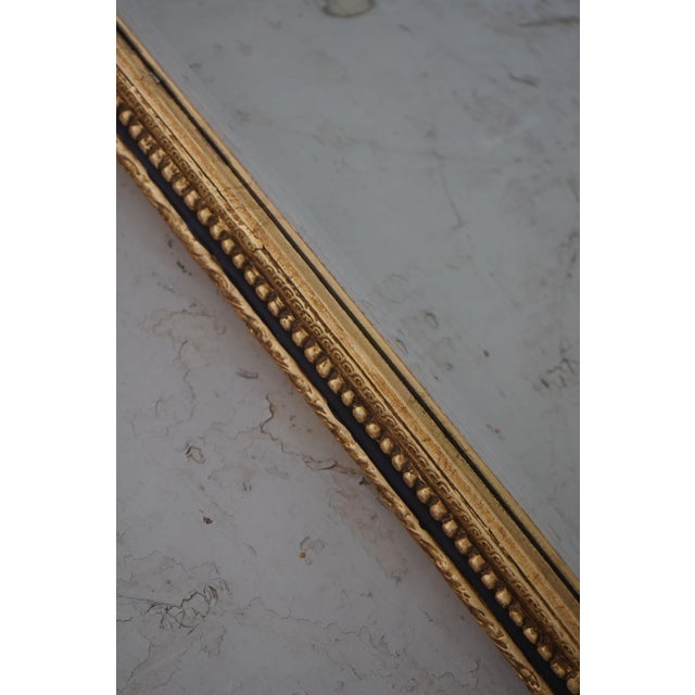 Glass Friedman Brothers Large Gilt Frame Marche Mirror For Sale - Image 7 of 14
