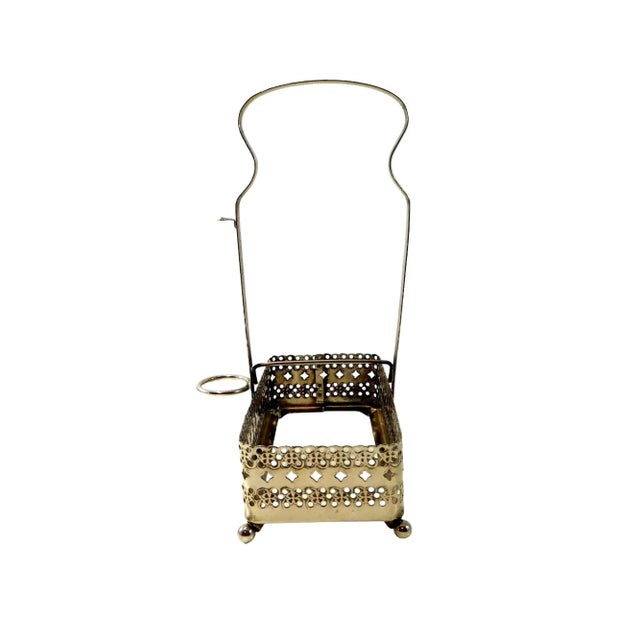 Metal Mid 20th Century Vintage Double Pickle Condiment Castor For Sale - Image 7 of 10