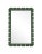 Contemporary Fleur Home Audubon Bamboo Sticks Rectangle Mirror in Duck Green, 35.5x50.5 For Sale - Image 3 of 3