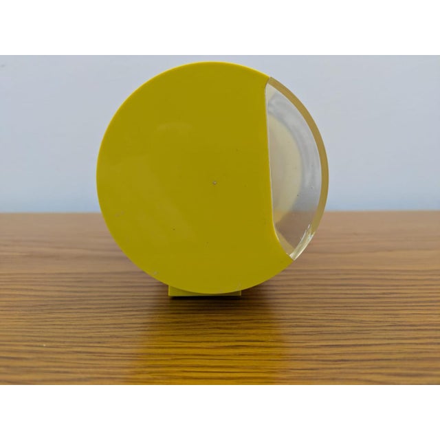 Yellow Cifra 3 Syncron Clock from Solari Udine, Italy, 1966 For Sale - Image 3 of 11