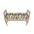Vintage Faux Bamboo Upholstered Bench, Hollywood Regency, Mid 20th Century For Sale - Image 4 of 12