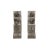 Chinese Pair Gray Stone Fengshui Foo Dogs Lions Door Block Statue For Sale - Image 9 of 9