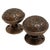 Bronze 1870s Antique American Bronze Door Knobs With Rosettes - A Pair For Sale - Image 8 of 9