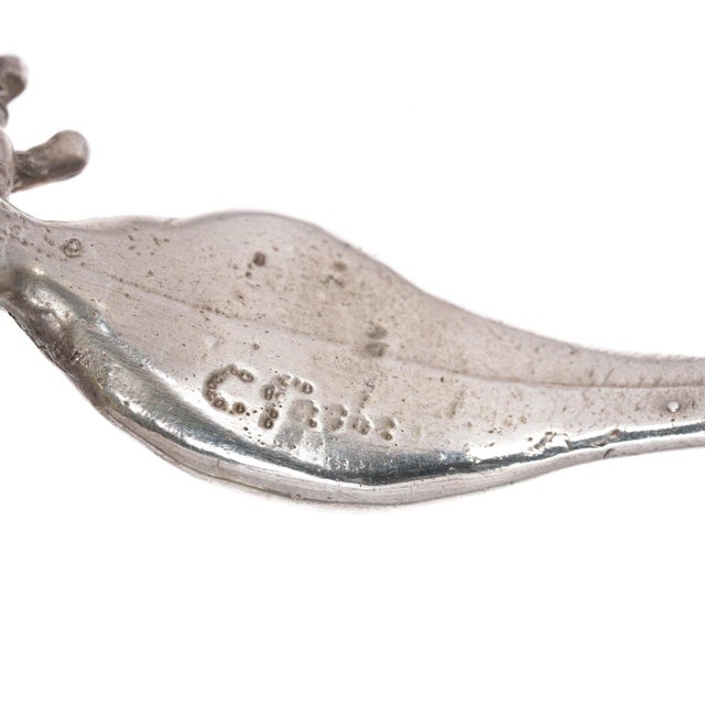 Silver 6.75" Carl Tasha (1943-2006) Brutalist Sterling Cuff Bracelet For Sale - Image 8 of 11