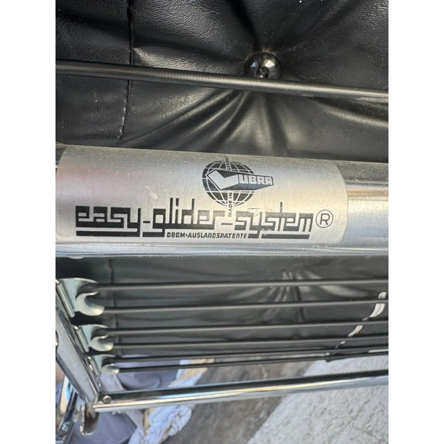 Metal Mid 20th Century Lubra Easy Glider System Swivel Armchair For Sale - Image 7 of 7