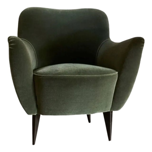 Attributed to Giulia Veronesi Perla Armchair for Isa Bergamo, Italy 1950 For Sale