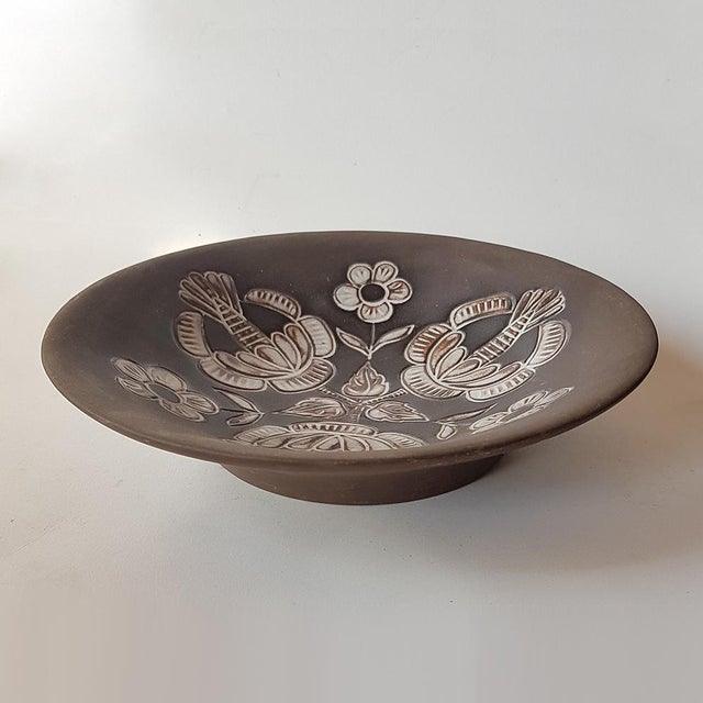 Studio Ceramic Bowl by Keramo Kostelec, Czechoslovakia, 1960s For Sale - Image 4 of 8