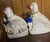 Ceramic One Pair of Antique Staffordshire Dogs With Children For Sale - Image 7 of 8