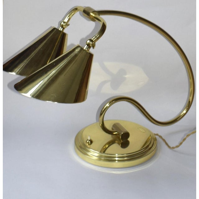 Large Gilded Table Lamp by Alberto Bianchi, 1980s For Sale - Image 4 of 11