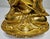 Metal Gilded Seated Buddha on Stylized Lotus Base For Sale - Image 7 of 18